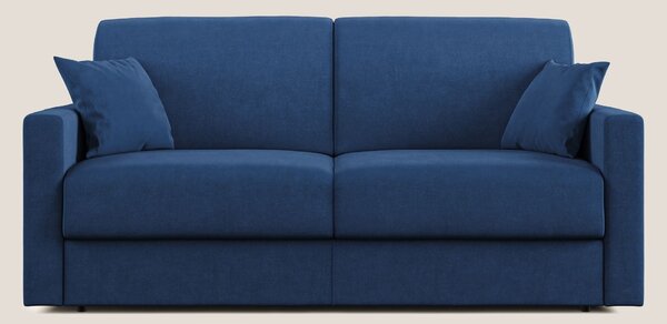 Chris Divano letto in microfibra smacchiabile T11 blu
