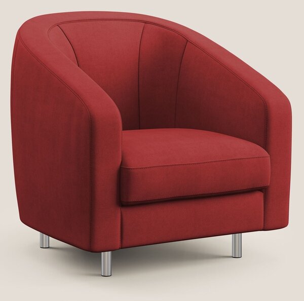 Sally Poltroncina in tessuto morbido impermeabile T02 rosso