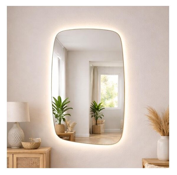 Baltica Design - Specchio LED con retroilluminazione integrata STONE CALM LED/15W/230V 4500K 90x60 cm IP65
