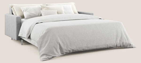 Megan divano letto matrimoniale in microfibra smacchiabile T11 grigio