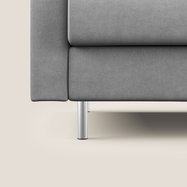 Megan divano letto matrimoniale in microfibra smacchiabile T11 grigio