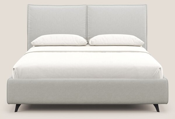 Nives letto imbottito contenitore sfoderabile in microfibra velluto im