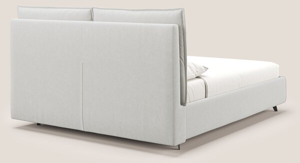 Nives letto imbottito contenitore sfoderabile in microfibra velluto im