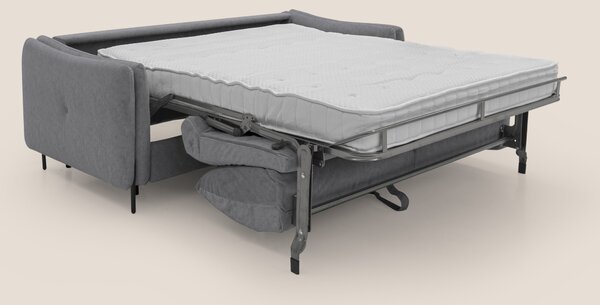 Gregory Divano letto con materasso h18 cm in microfibra effetto vellut