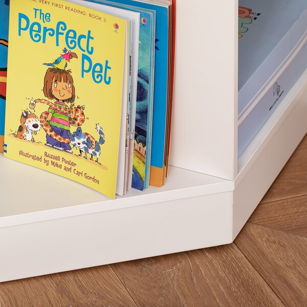 HOMCOM Scaffale per Bambini a 3 Cassetti in Tessuto non Tessuto e MDF, Bianco | Aosom Italy