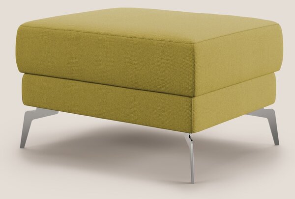 Star Pouf con piedini alti in tessuto smacchiabile T05 giallo