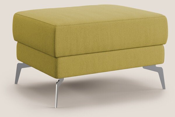 Star Pouf con piedini alti in tessuto smacchiabile T05 giallo