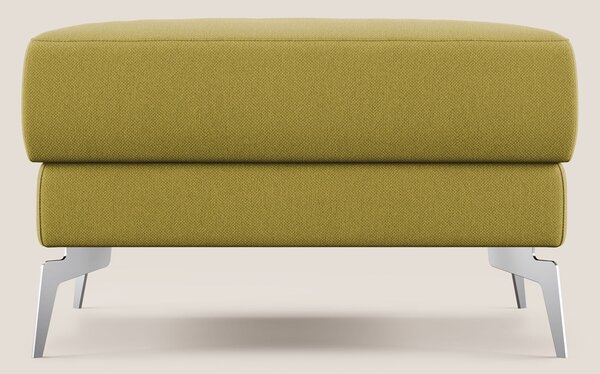 Star Pouf con piedini alti in tessuto smacchiabile T05 giallo
