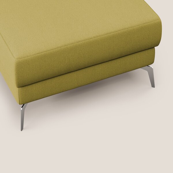 Star Pouf con piedini alti in tessuto smacchiabile T05 giallo