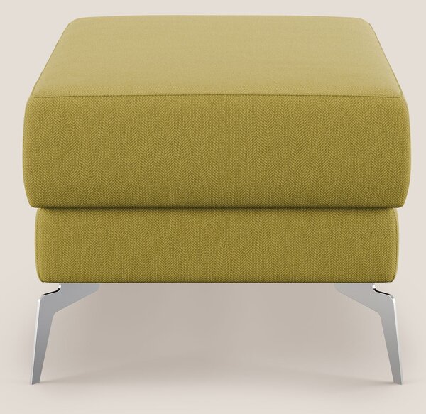 Star Pouf con piedini alti in tessuto smacchiabile T05 giallo