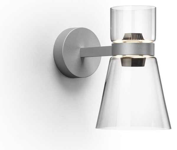 Applique da parete FLOS, Nocturne Cone, dimmerabile, Metallizzato, Soggiorno, Alluminio, Design