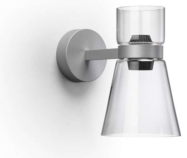Applique da parete FLOS, Nocturne Cone, dimmerabile, Metallizzato, Soggiorno, Alluminio, Design