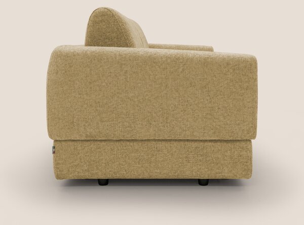 Happy Divano letto matrimoniale con materasso h18 cm in tessuto imperm