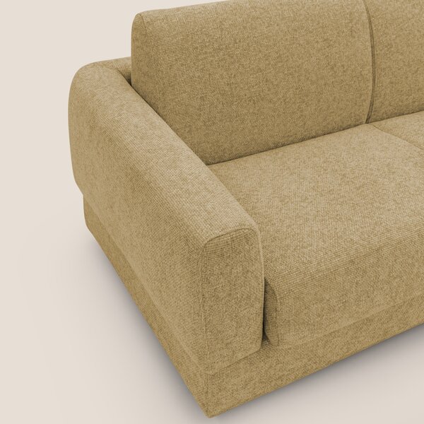 Happy Divano letto matrimoniale con materasso h18 cm in tessuto imperm