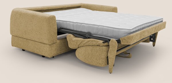 Happy Divano letto matrimoniale con materasso h18 cm in tessuto imperm