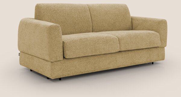 Happy Divano letto matrimoniale con materasso h18 cm in tessuto imperm