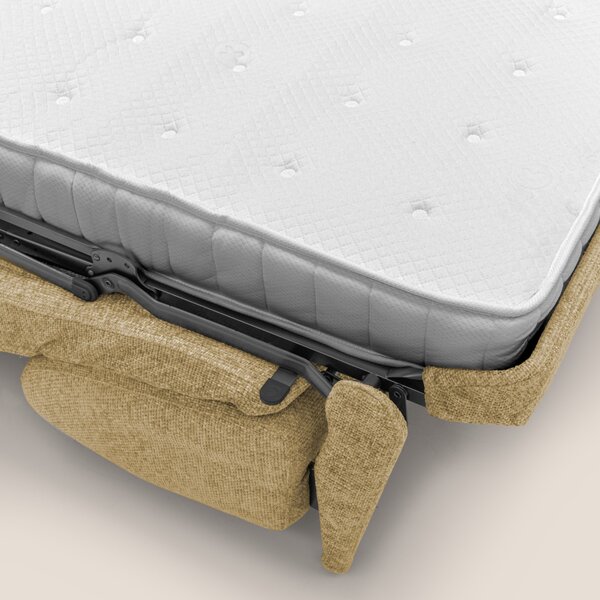 Happy Divano letto matrimoniale con materasso h18 cm in tessuto imperm