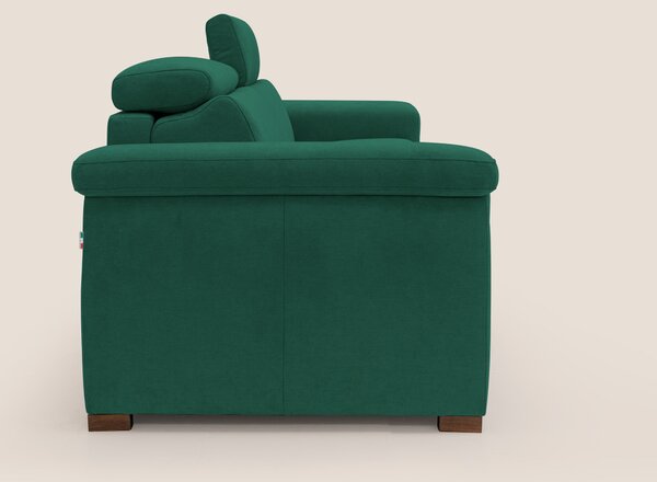 Giunone divano letto con materasso alto 18 cm e poggiatesta reclinabil