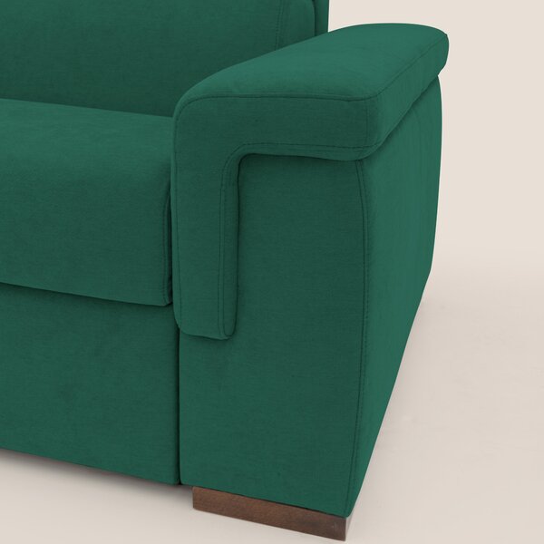 Giunone divano letto con materasso alto 18 cm e poggiatesta reclinabil