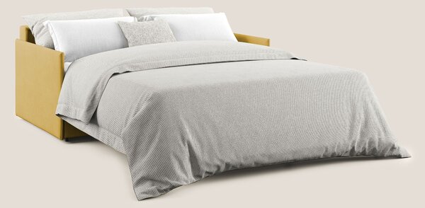 Evans Divano letto in morbido tessuto impermeabile T02 giallo