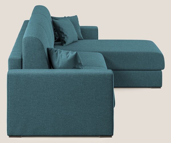 Best Divano letto angolare con penisola in tessuto smacchiabile QuickC