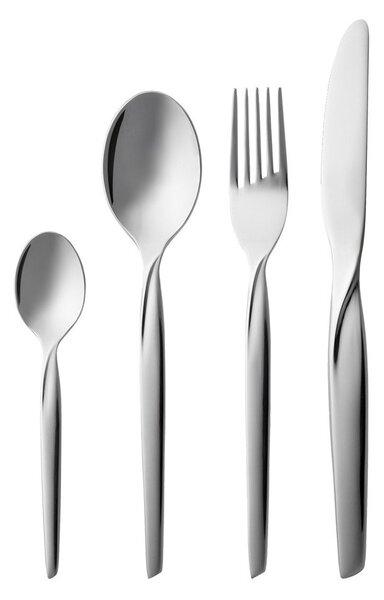 Posate argentate in acciaio inox 16 pz Twist – Gense