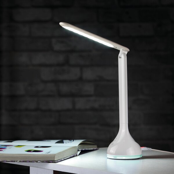 Lampada da tavolo con lampadina inclusa LED stile moderno bianco Lampy plus bianco USB