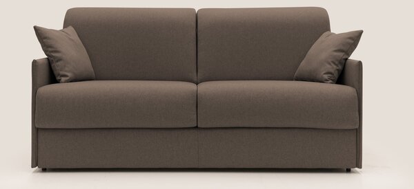 Evans Divano letto matrimoniale in tessuto impermeabile T13 marrone