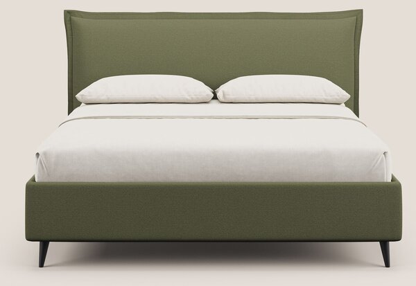 Hans letto contenitore imbottito minimal in tessuto simil cotone imper