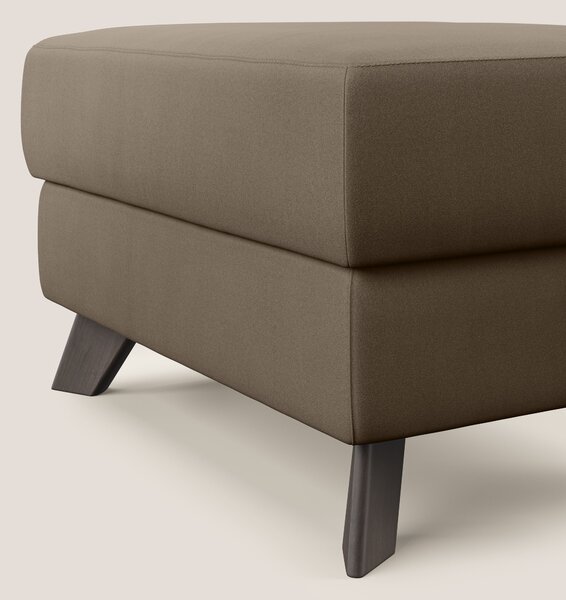Moon Pouf contenitore e piedini alti in microfibra impermeabile T11 ma