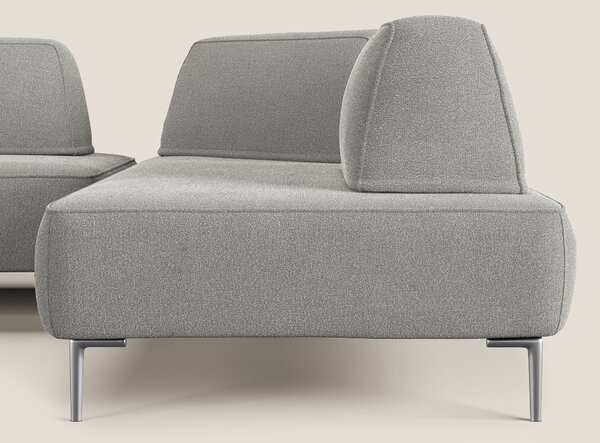 Newton divano angolare modulare con schienali movibili T07 grigio