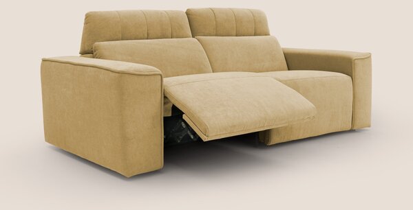 Clark Divano modulare con opzione relax elettrico in tessuto smacchiab
