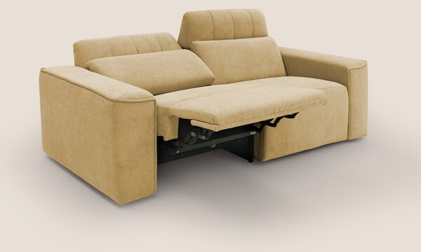 Clark Divano modulare con opzione relax elettrico in tessuto smacchiab