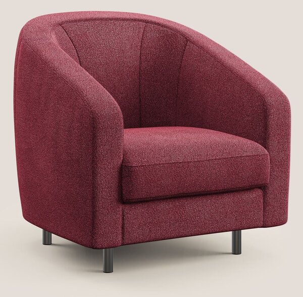 Pandora Poltroncina in morbido tessuto bouclé impermeabile T07 rosso