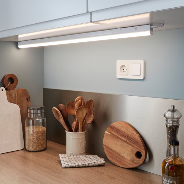 Sottopensile LED per cucina Moss, luce bianco naturale, 90.9 cm, 1
