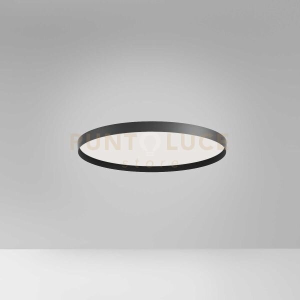 Acelia p/m - plafoniera led nero 3000-4000 k 2100-2200lm 40w d.50cm