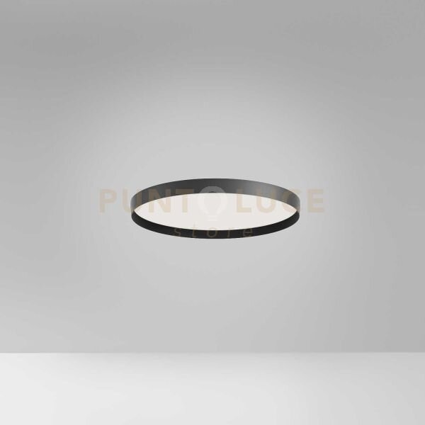 Acelia p/p - plafoniera led nero 3000k-4000k 2000-2100lm 30w d.40cm