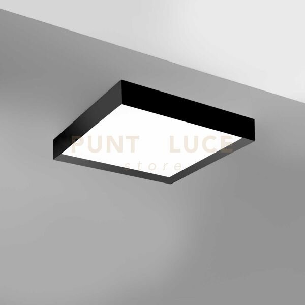 Aoi p/m - plafoniera alluminio nero a led 3000-4000k 4100-4200lm 60
