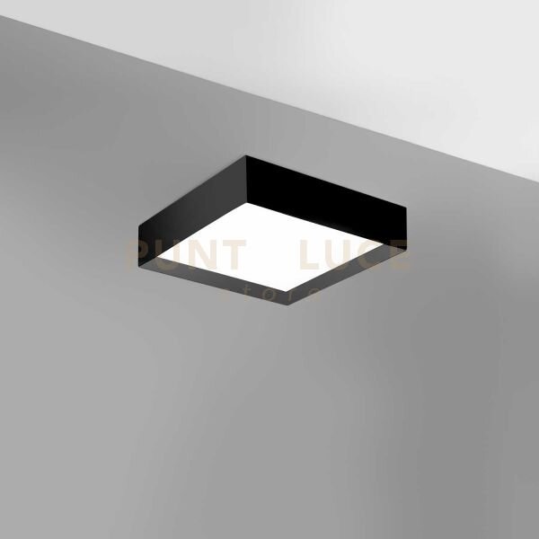 Aoi p/p - plafoniera alluminio nero a led 3000-4000k 1900-2000lm 3