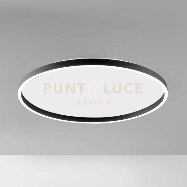 Aela p/g - plafoniera led in alluminio nero 3000k-4000k 3800-390lm 