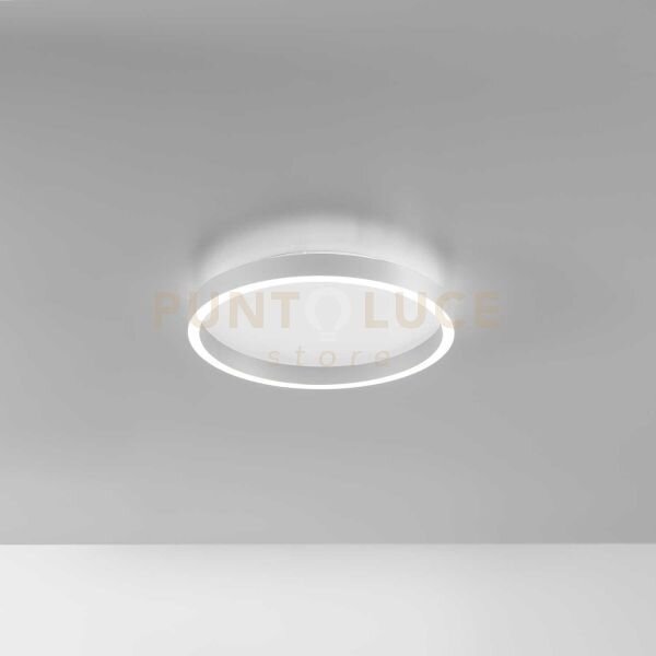 Aela p/p - plafoniera a led in alluminio bianco 1800-1900lm 3000-40