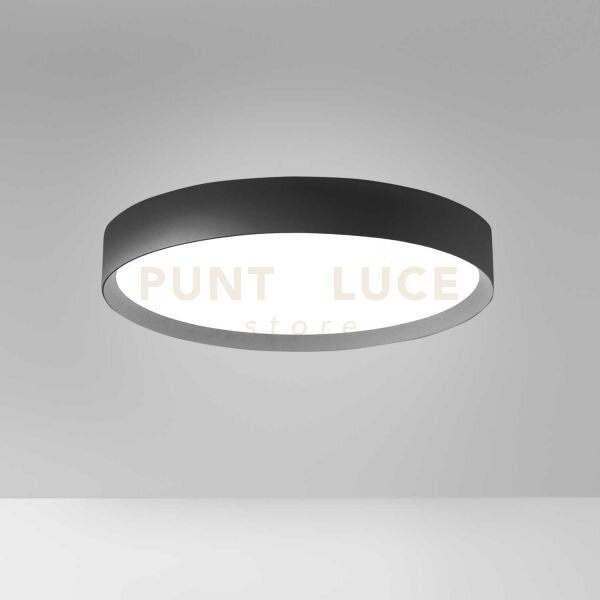 Ava p/m - plafoniera in alluminio nero a led 3000-4000k 4500-4600lm