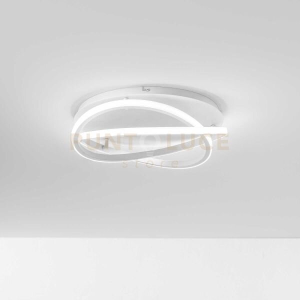 Atia p/p -lampadario a soffitto bianco a led 3000k 2100lm 40w in al