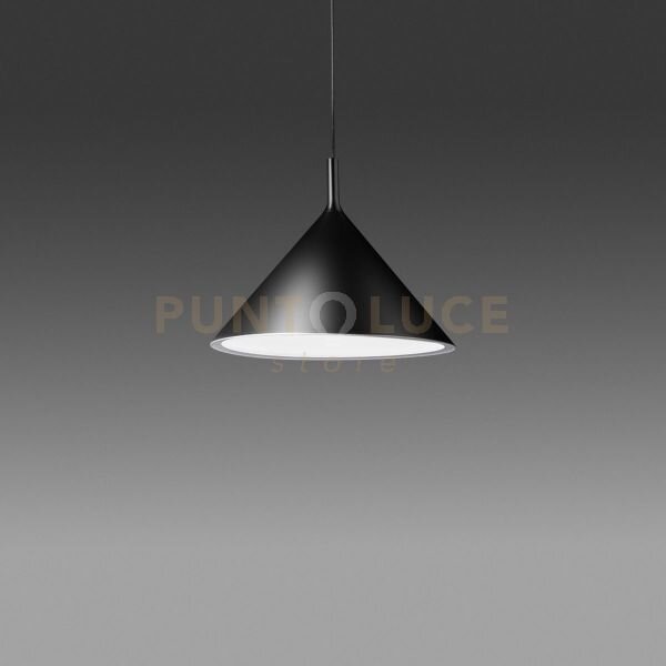 Barbie s/p - lampadario a sospensione in alluminio nero/bianco opac