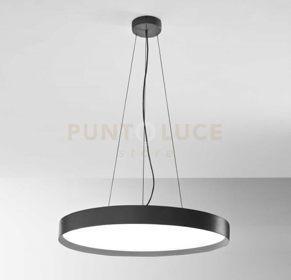 Ava s/m - lampadario a sospensione nero a led 3000-4000k 8400-8800