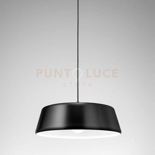 Blanca s/p - lampadario a sospensione nero 1 luce attacco e27 in al