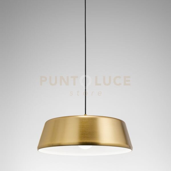 Blanca s/p - lampadario a sospensione ottone 1 luce attacco e27 in 