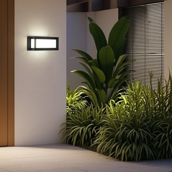 Brilagi - Applique LED da esterno con sensore PARKER LED/12W/230V nero IP44