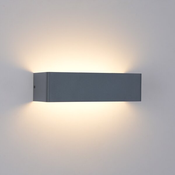 Brilagi -LED Applique da esterno DONNANI LED/12W/230V 30 cm antracite IP44