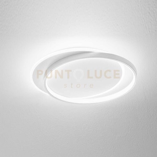 Christine p/s plafoniera led 3000k 5368lm 65w alluminio e metacrila